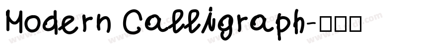 Modern Calligraph字体转换
